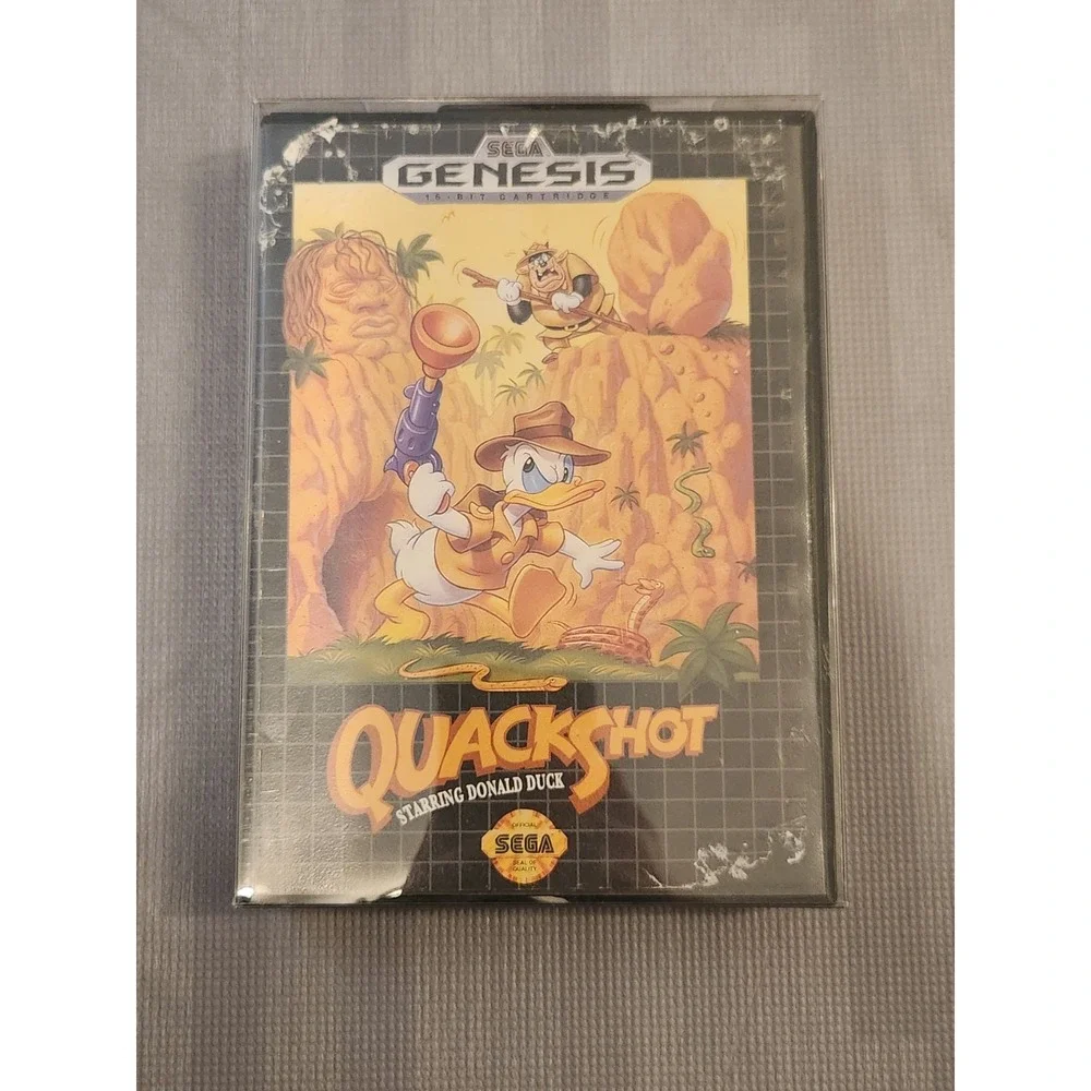 QuackShot Starring Donald Duck (Sega Genesis, 1991) NO MANUAL